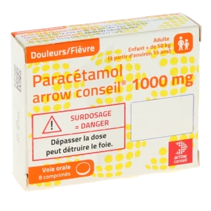 Paracetamol Arrow Conseil 1000 Mg, Comprimé