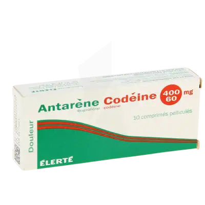 Antarene Codeine 400 Mg/60 Mg, Comprimé Pelliculé à Paris