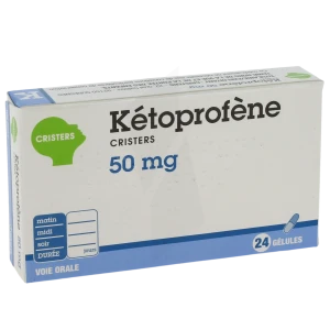 Ketoprofene Cristers 50 Mg, Gélule