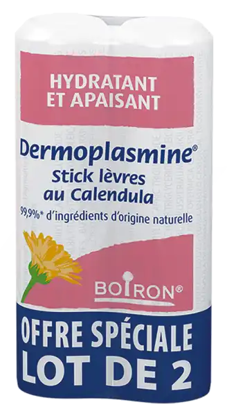 Boiron Dermoplasmine Stick Lèvres Au Calendula 2x4g