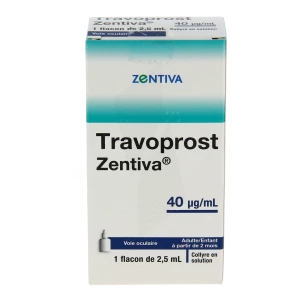 Travoprost Zentiva 40 Microgrammes/ml, Collyre En Solution