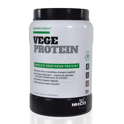 NHCO Nutrition Aminoscience Vege protein Protéine végétale Chocolat Poudre Pot/750g
