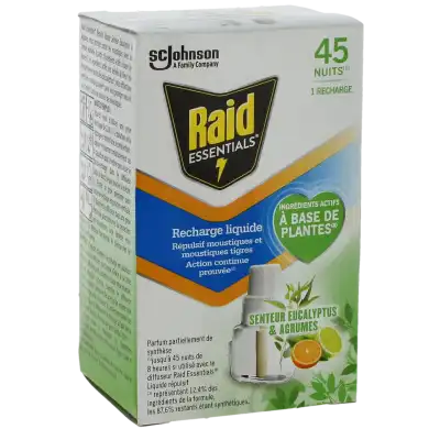 Raid - Recharge Diffuseur Electrique Liquide Répulsif Moustiques - Eucalyptus Et Agrumes - 32ml à AIX-EN-PROVENCE