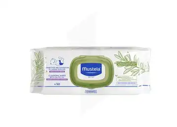 Mustela Bebe Enfant Lingette à L'huile D'olive Sachet/50 à QUINCY-SOUS-SÉNART