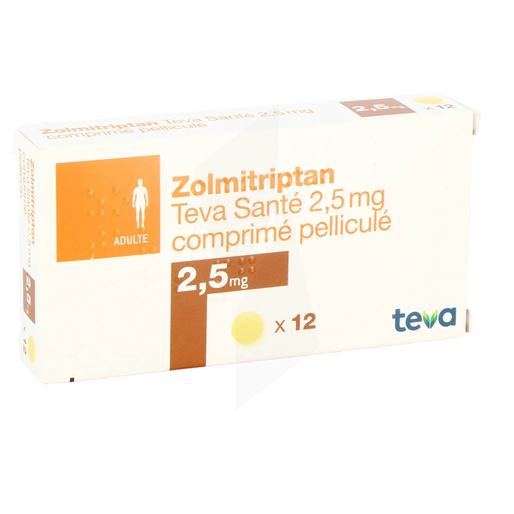 Zolmitriptan Biogaran 2,5 Mg, Comprimé Orodispersible