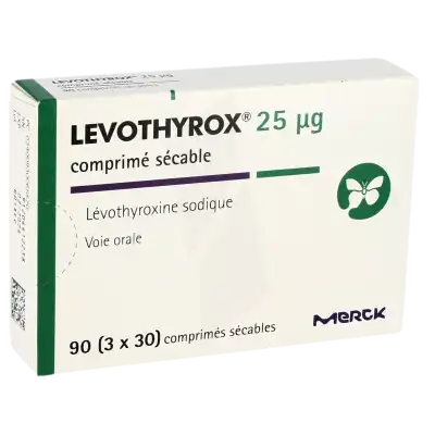 Levothyrox 25 Microgrammes, Comprimé Sécable à Eysines