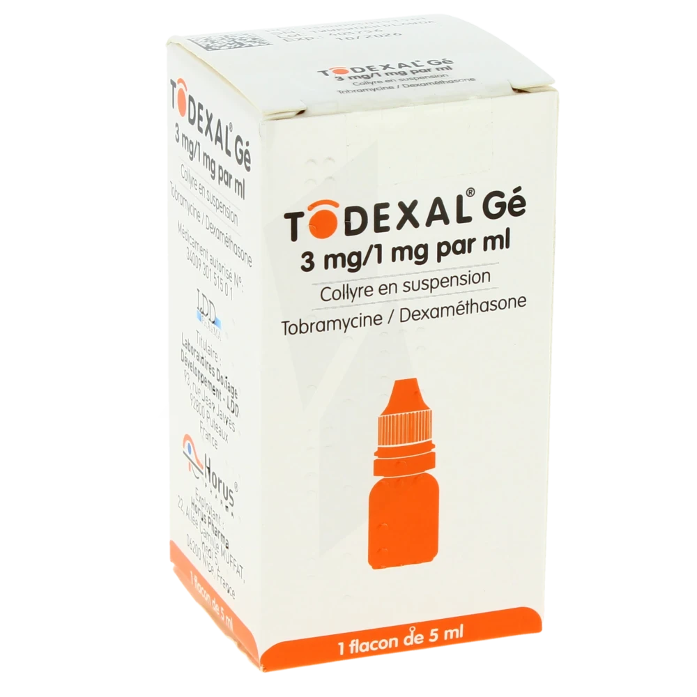 Todexal 3 Mg/1 Mg Par Ml, Collyre En Suspension
