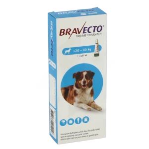 Bravecto 1000 Mg Solution Pour Spot-on Pour Chiens De Grande Taille (> 20 - 40 Kg), Solution Pour Spot-on