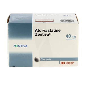 Atorvastatine Zentiva 40 Mg, Comprimé Pelliculé