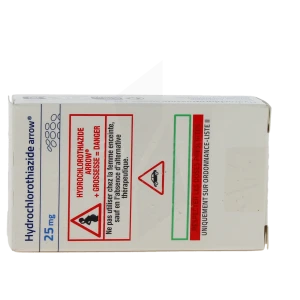 Hydrochlorothiazide Arrow 25 Mg, Comprimé Sécable