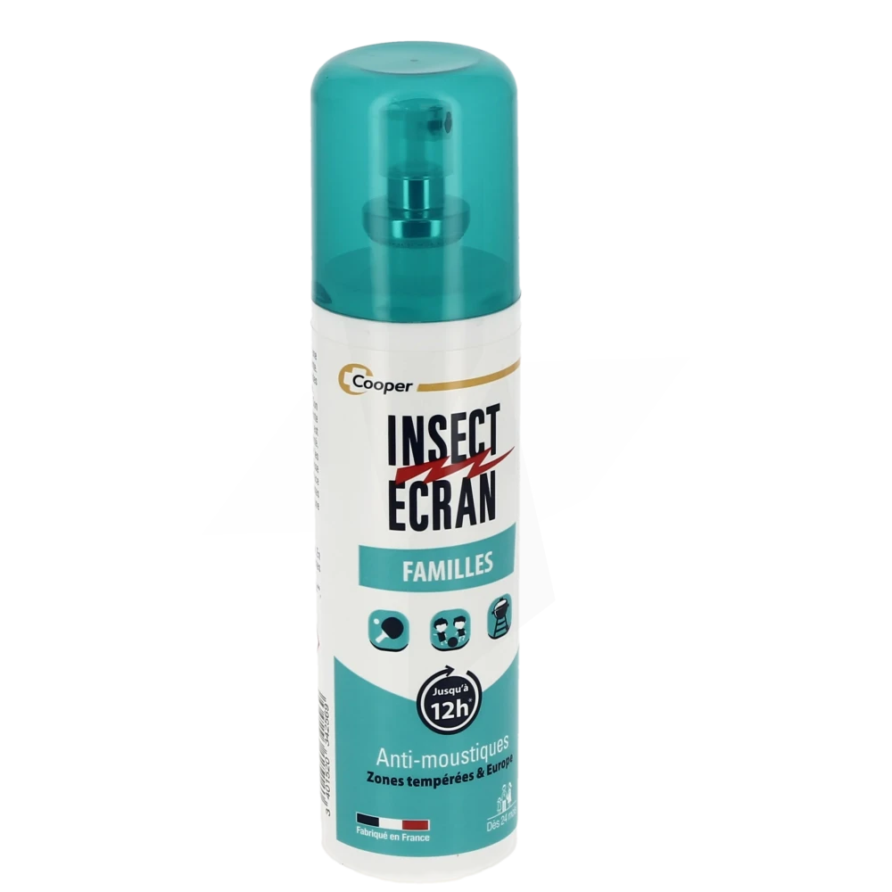 Insect Ecran Familles Lotion Répulsif Peau Spray/100ml