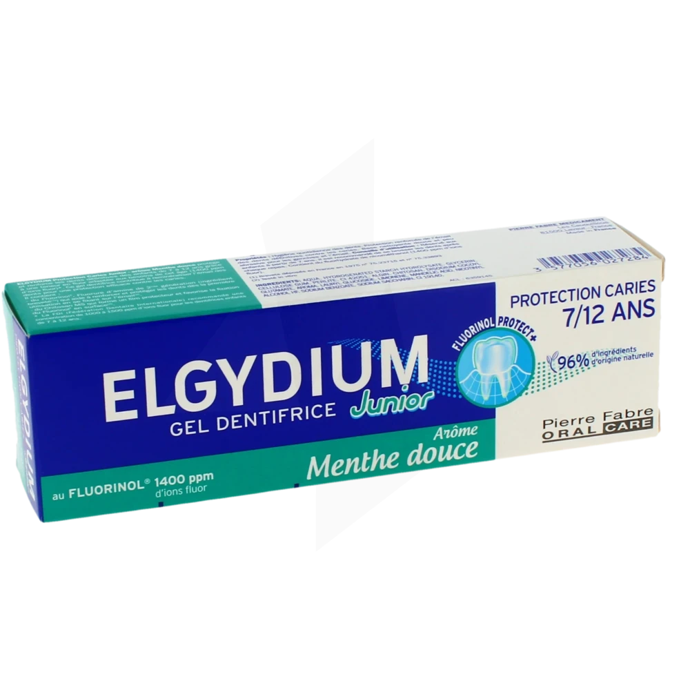 Elgydium Junior Protection Caries Pâte Dentifrice Menthe Douce 7-12ans T/50ml