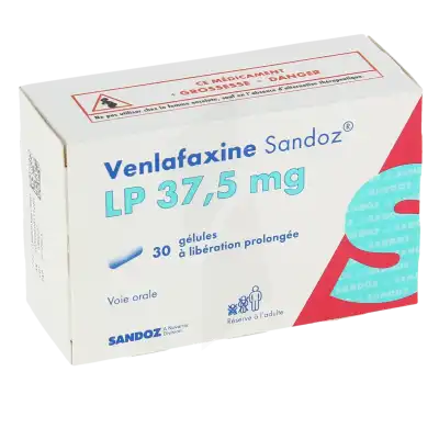 Venlafaxine Sandoz Lp 37,5 Mg, Gélule à Libération Prolongée à Sèvres