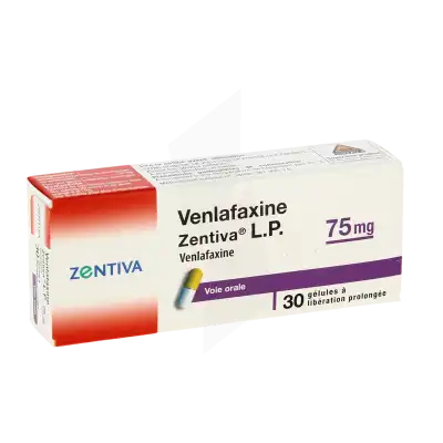 Venlafaxine Zentiva Lp 75 Mg, Gélule à Libération Prolongée à LA TREMBLADE