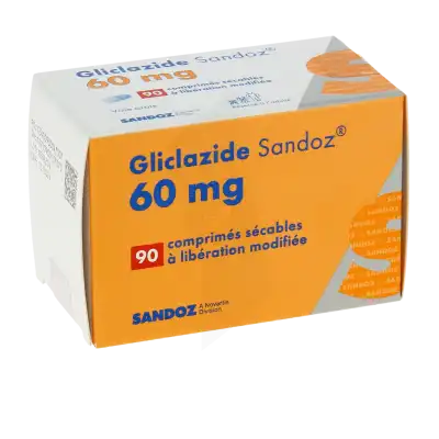 GLICLAZIDE SANDOZ 60 mg, comprimé sécable à libération modifiée