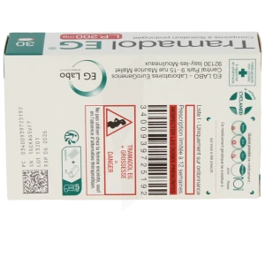 Tramadol Eg L.p. 200 Mg, Comprimé à Libération Prolongée
