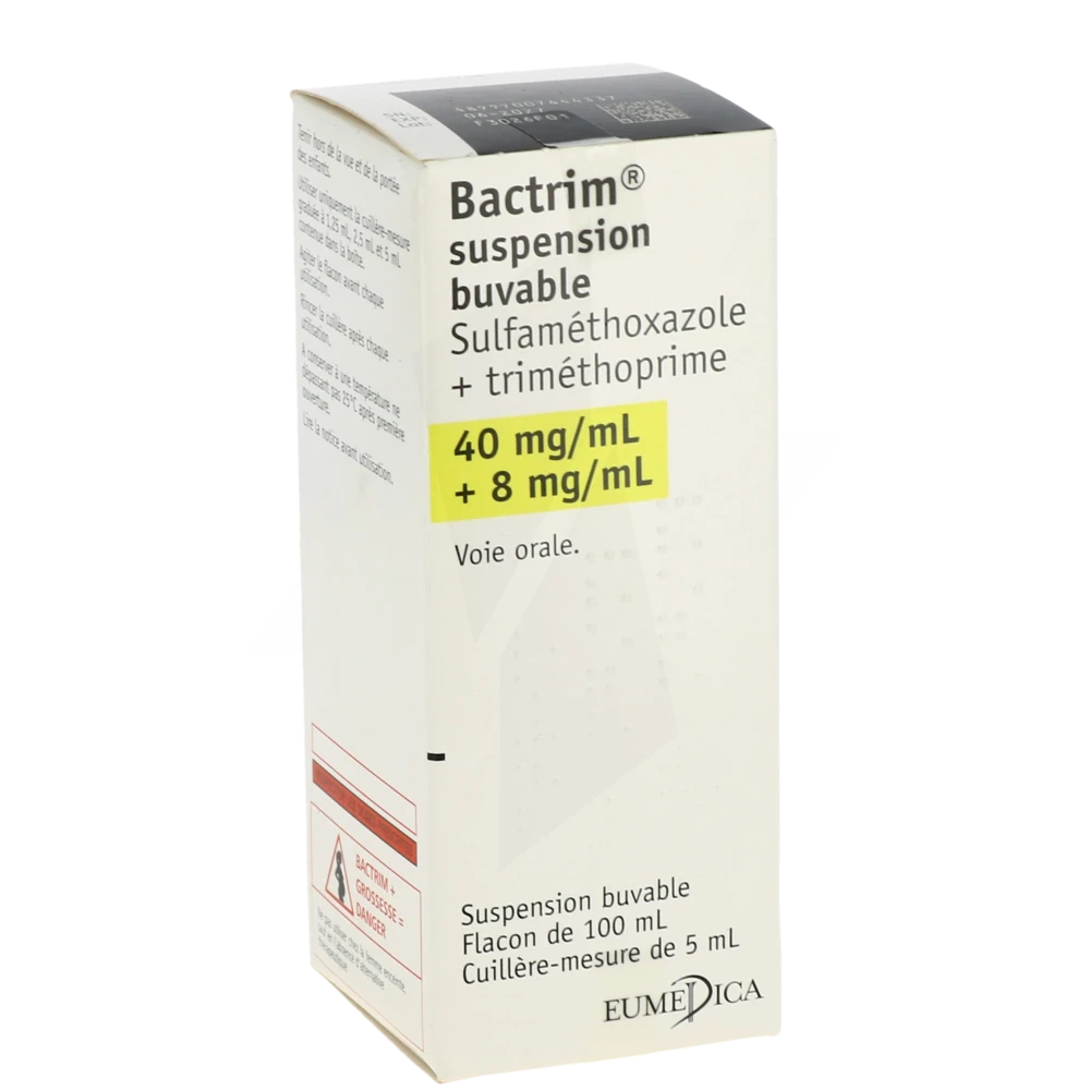 Bactrim 40 Mg/ml + 8 Mg/ml, Suspension Buvable