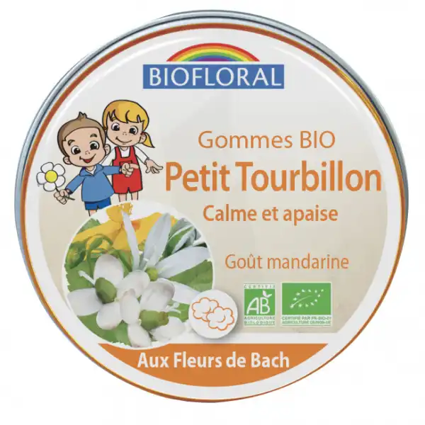 Biofloral Fleurs De Bach Petit Tourbillon Enfant Gommes Bio Mandarine B/45g
