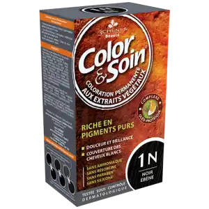 Acheter COLOR&SOIN Kit coloration permanente 1N noir ébène à Fontenay-sous-Bois