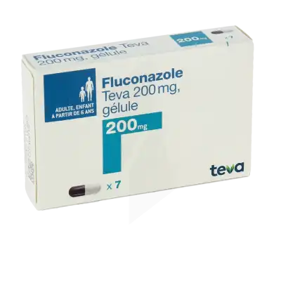 FLUCONAZOLE TEVA 200 mg, gélule