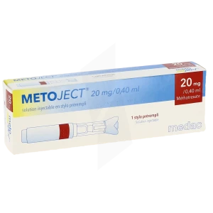 Metoject 20 Mg/0,40 Ml, Solution Injectable En Stylo Prérempli