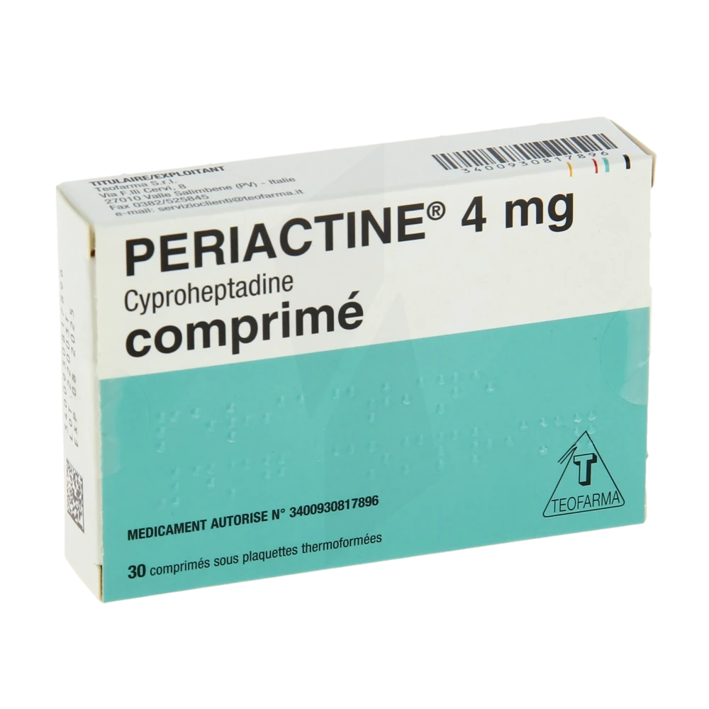 Periactine 4 Mg, Comprimé