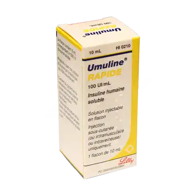 Umuline Rapide 100 Ui/1 Ml, Solution Injectable En Flacon à LIVRON-SUR-DROME