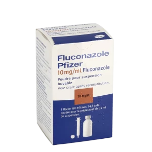 Fluconazole Pfizer 10 Mg/ml, Poudre Pour Suspension Buvable