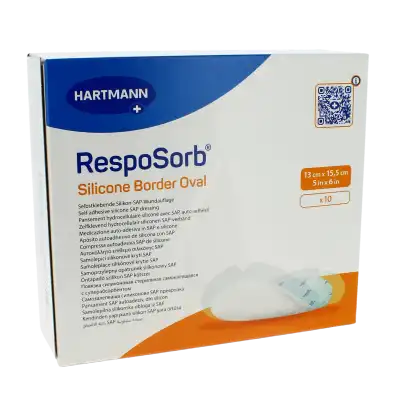 Resposorb Silicone Border Oval Pans Absorption Importante 13x15,5cm B/10 à AUCAMVILLE