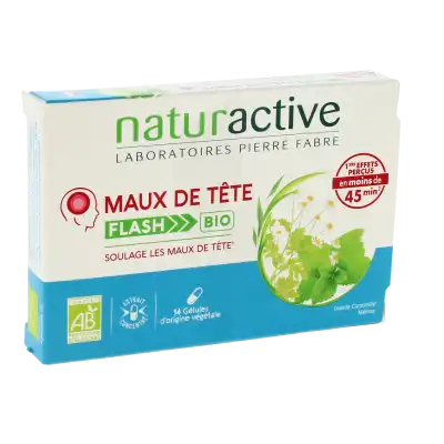 Naturactive Maux De Tete Flash Bio Gél B/14 à Obernai