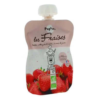 Popote Fraises Bio Gourde De 120 G à ALBI