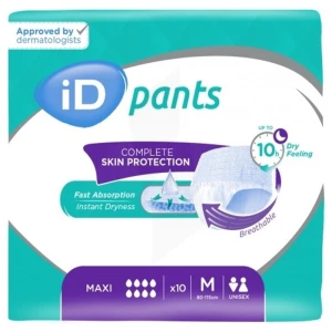 Id Pants Culottes Absorbantes Maxi Taille M Sachet/10