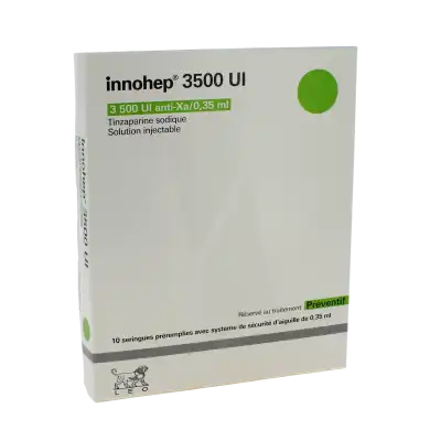 INNOHEP 3 500 UI anti-Xa/0,35 ml, solution injectable en seringue préremplie
