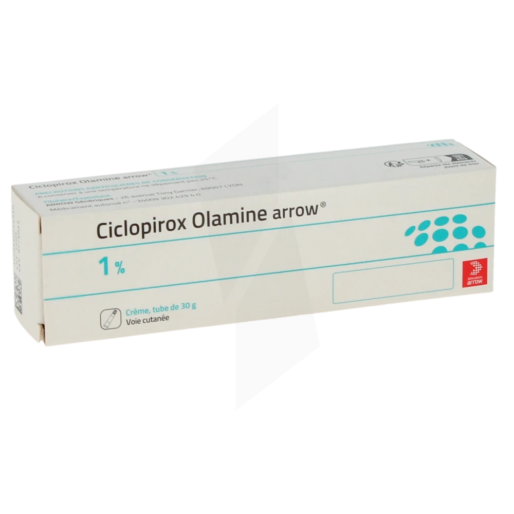 Ciclopirox Olamine Arrow 1%, Crème