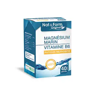 Nat&form Expert Magnésium+vitamine B6 Gélules B/40 à COLLONGES-SOUS-SALEVE