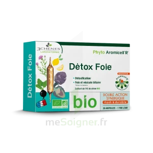 Phyto Aromicell'r Détox Foie Solution Buvable Bio 30 Ampoules /10ml