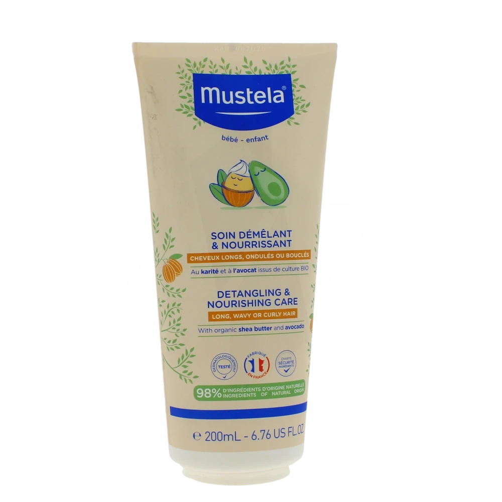 Mustela Bébé Soin Démêlant & Nourrissant Cheveux Longs Ondulés Ou Bouclés 200 Ml