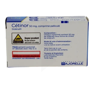 Cetinor 50 Mg, Comprimé Pelliculé