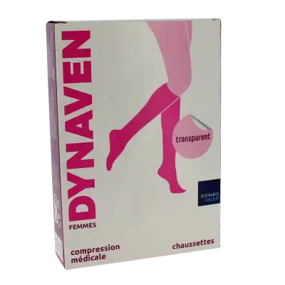 Sigvaris Dynaven Transparent Chausettes Morpho- Classe 2 Femme Noir Long S à Cazères