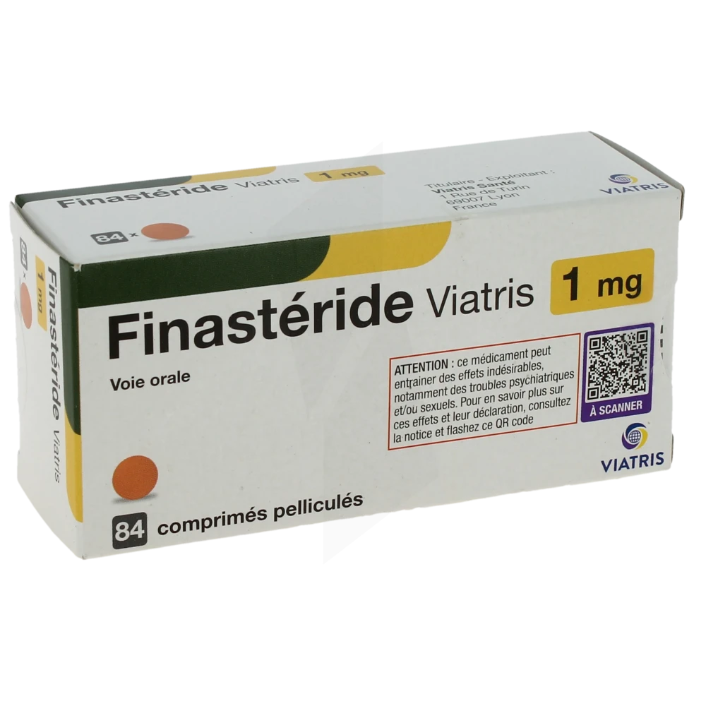 Finasteride Viatris 1 Mg, Comprimé Pelliculé