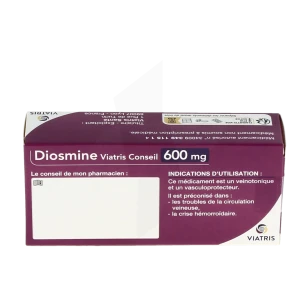Diosmine Viatris Conseil 600 Mg, Comprimé