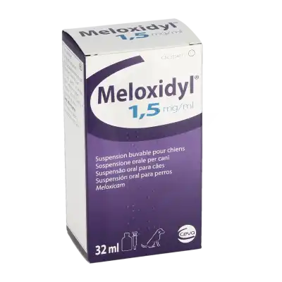 MELOXIDYL 1,5 MG/ML SUSPENSION BUVABLE POUR CHIENS, Suspension buvable