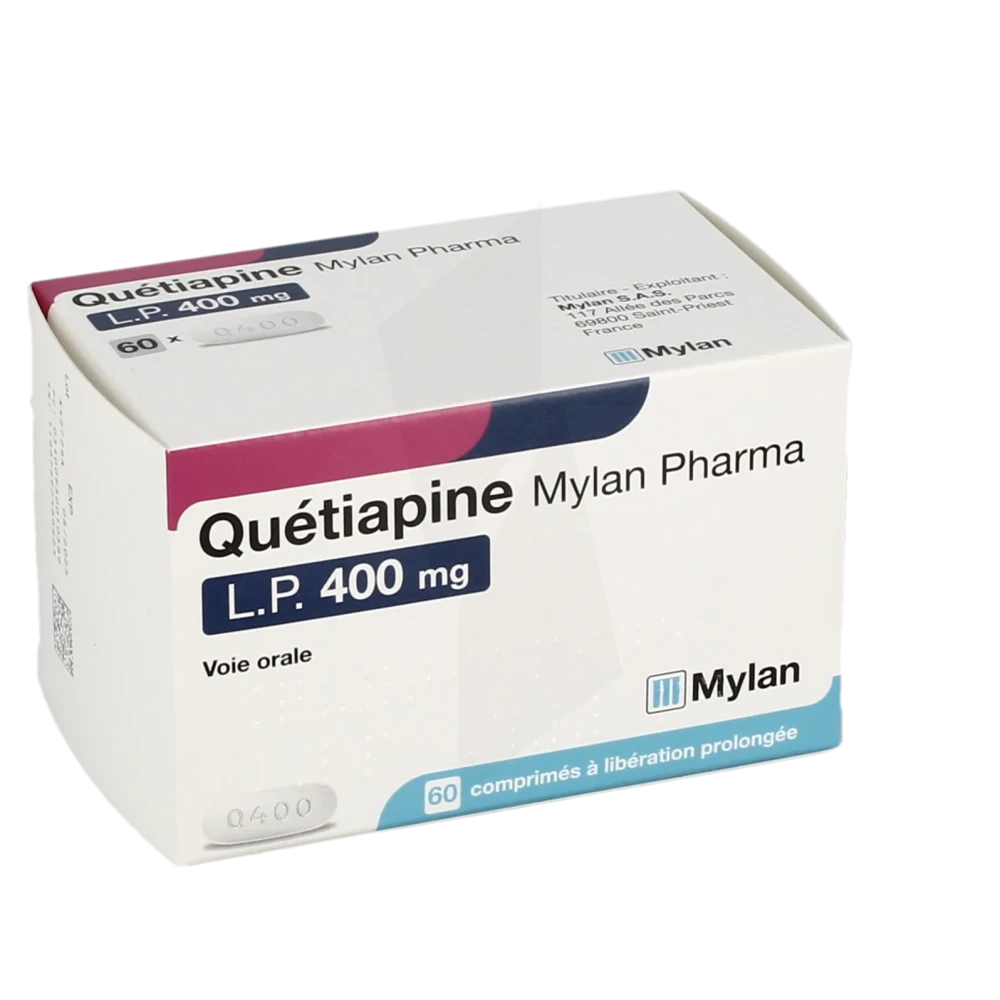 Quetiapine Viatris Lp 400 Mg, Comprimé à Libération Prolongée