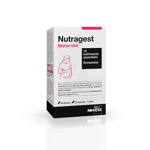 Nhco Nutrition Nutragest 
Maternité® Gélules
Capsules B/60+30