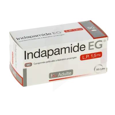 Indapamide Eg Lp 1,5 Mg, Comprimé Pelliculé à Libération Prolongée à LIVRON-SUR-DROME