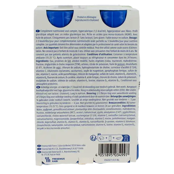 Fresubin Db Drink Nutriment Cappuccino 4bouteilles/200ml
