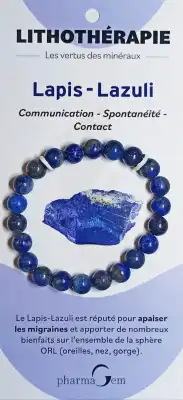 Bracelet De Lithothérapie En Lapis-lazuli 8 Mm à VILLEMUR SUR TARN