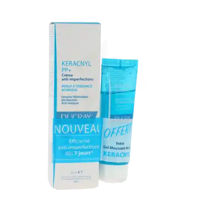 Ducray Keracnyl Pp + Crème Tube De 30 Ml + Gel Moussant à TOULOUSE