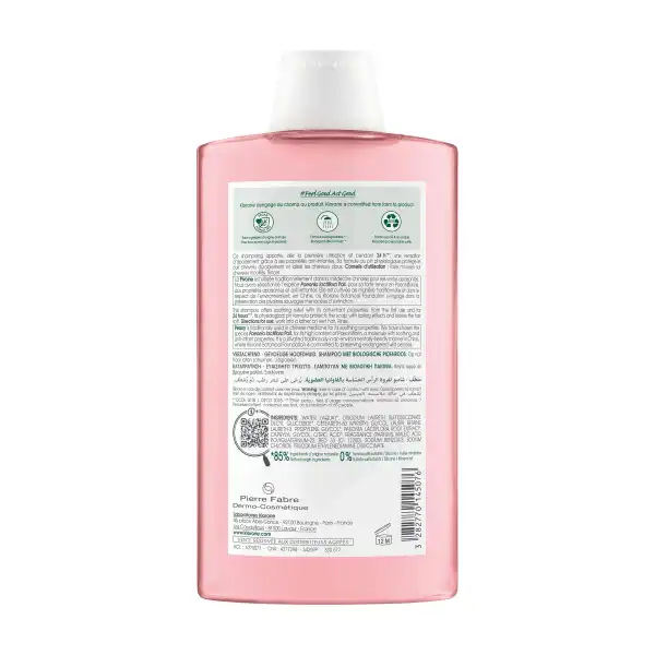 Klorane Capillaire Shampooing Pivoine Bio Fl/400ml