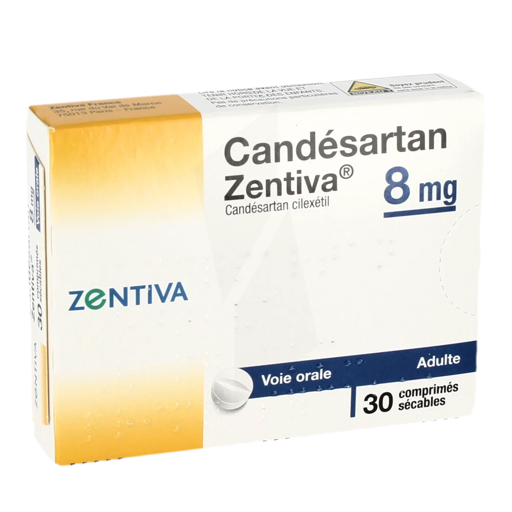 Candesartan Zentiva 8 Mg, Comprimé Sécable